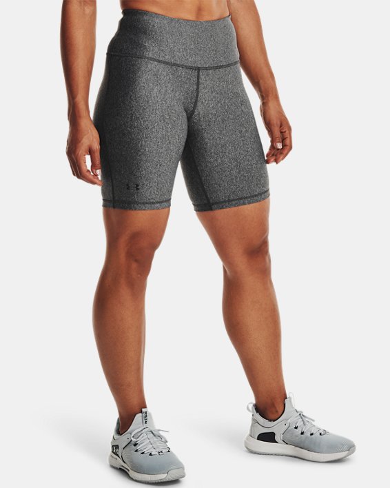 Women's HeatGear® Armour Bike Shorts in Gray image number 0